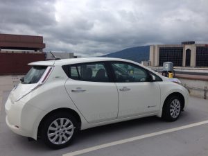 Green Commuter Nissan LEAF